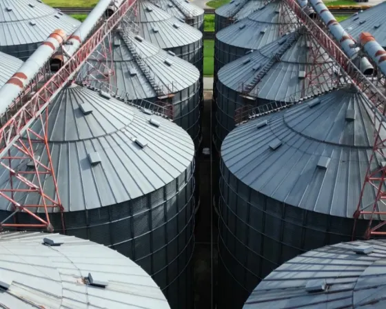 Silos de almacenamiento de granos de Xeax Alimentos